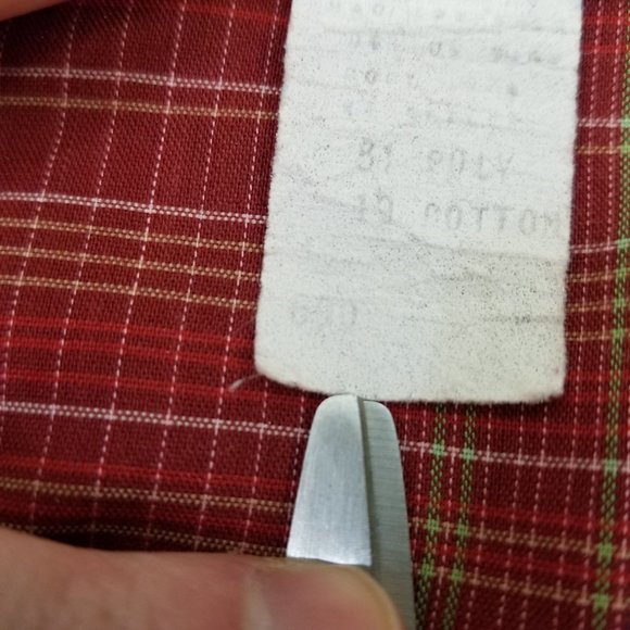 Daisy Red Plaid Gingham Western Top Blouse Rockabilly M 8 Lace Trim Cosplay - Picture 4 of 7